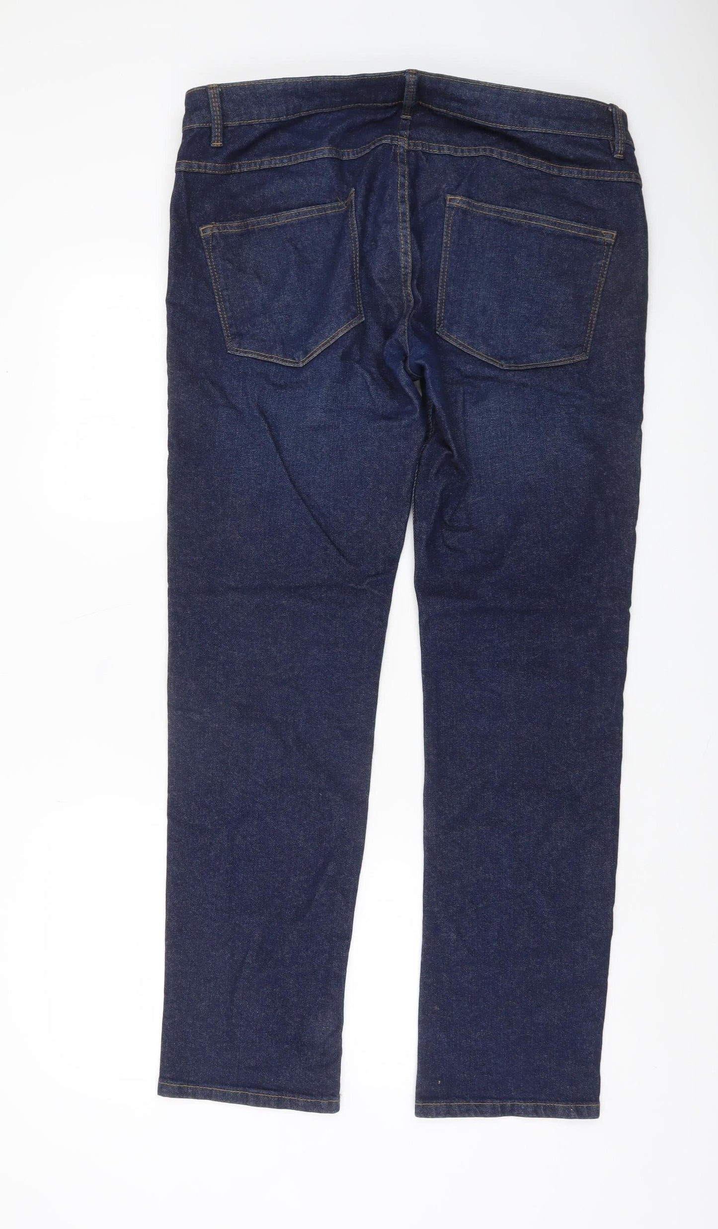 Dunnes Stores Men's Dark Blue Slim Fit Jeans 36W 32L Denim