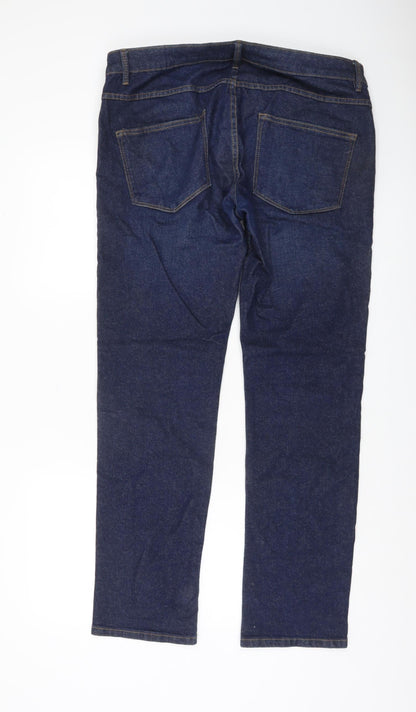 Dunnes Stores Men's Dark Blue Slim Fit Jeans 36W 32L Denim