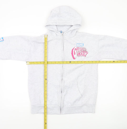 Boys UK Size 11-12 Years Marvel Grey Full Zip Hoodie