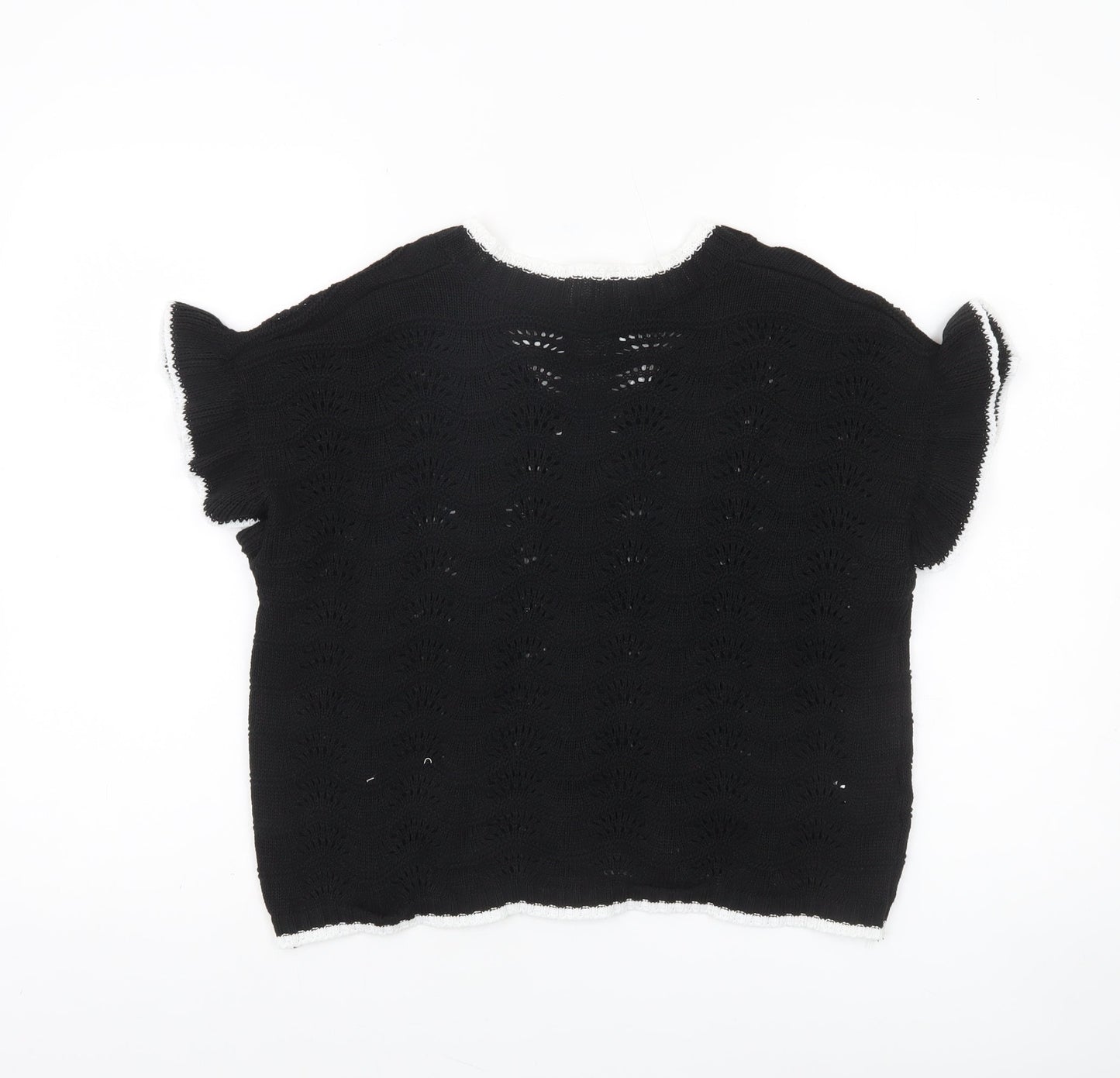 Womens UK Size L JelisJelis Black Pullover Jumper