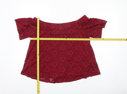 Womens UK Size 16 Atmosphere Red Camisole Blouse