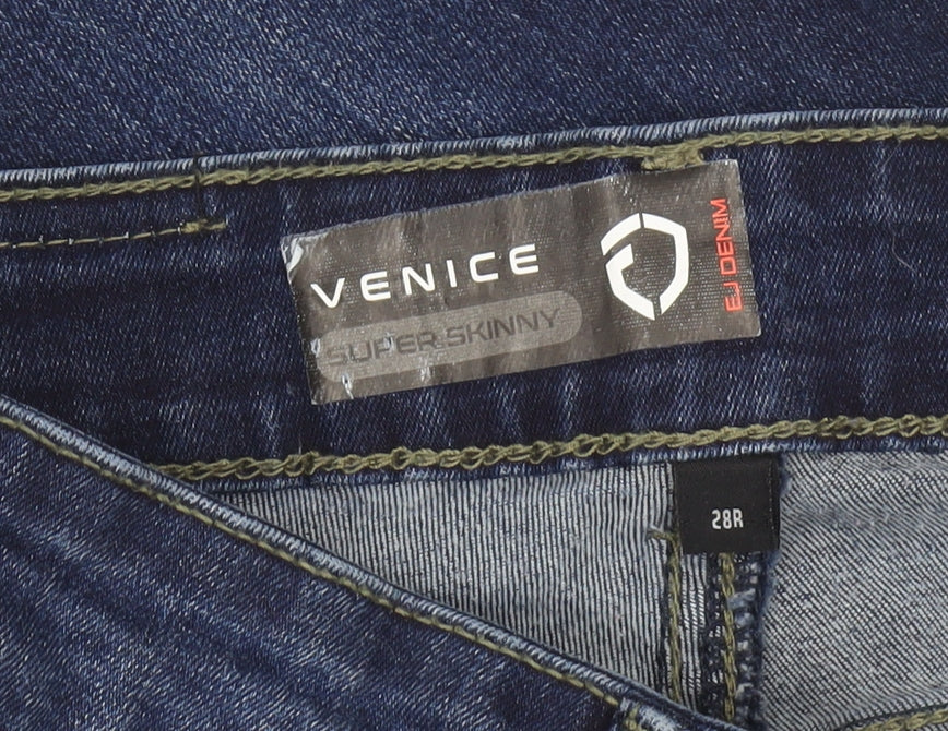 Venice Men's Blue Super Skinny Denim Jeans Size 28R