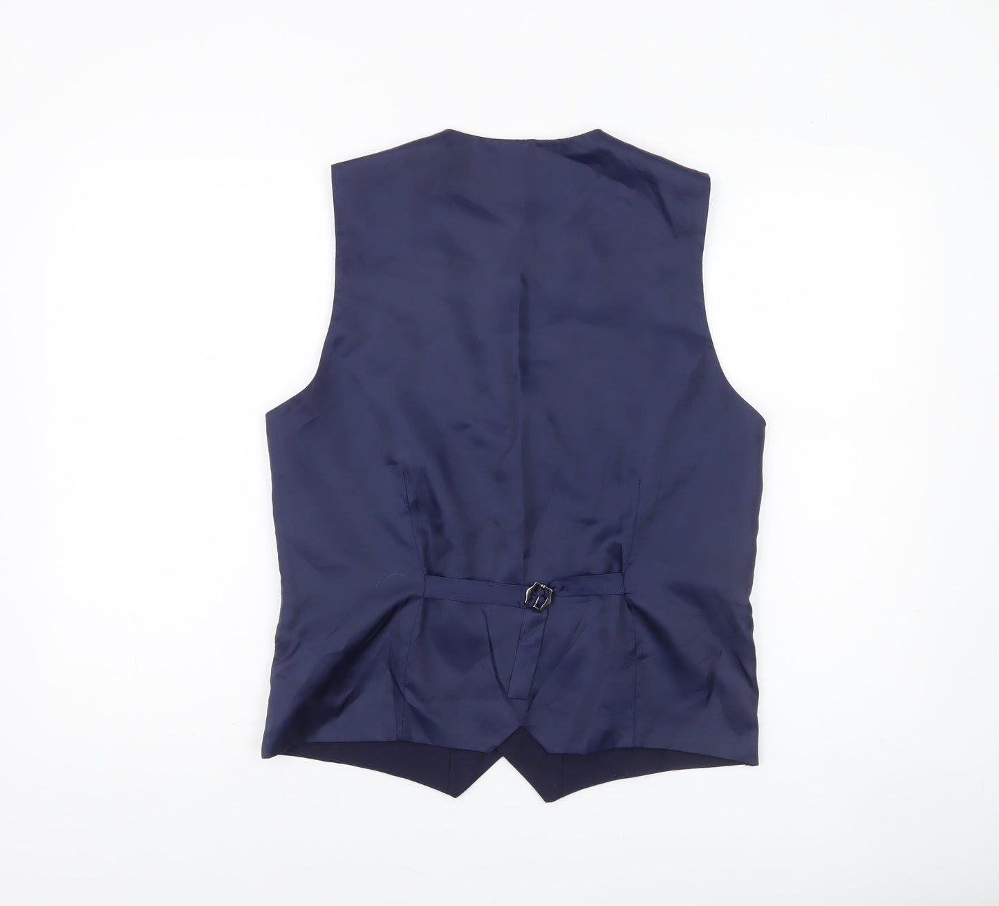 Benetti Men’s Blue 38 Tailored Fit Formal Waistcoat