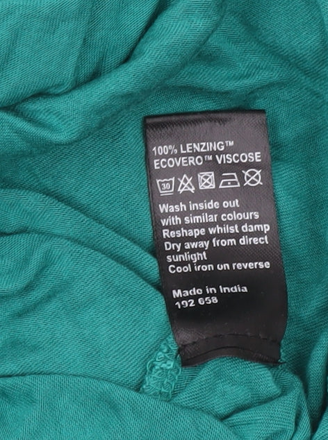 Womens UK Size 16 AND/OR Green Basic T-Shirt