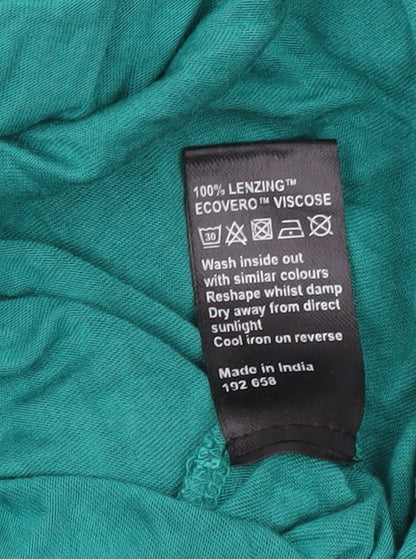 Womens UK Size 16 AND/OR Green Basic T-Shirt
