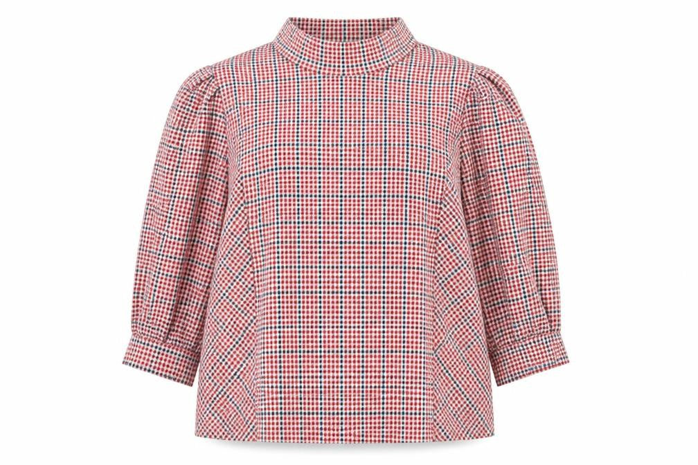 Womens UK Size 16 Savida Red Tunic Blouse