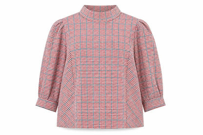 Womens UK Size 16 Savida Red Tunic Blouse