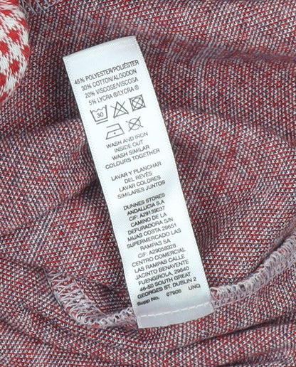 Womens UK Size 16 Savida Red Tunic Blouse