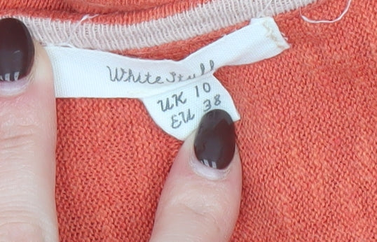 Womens UK Size 10 White Stuff Orange Pullover Jumper