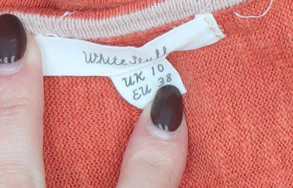 Womens UK Size 10 White Stuff Orange Pullover Jumper