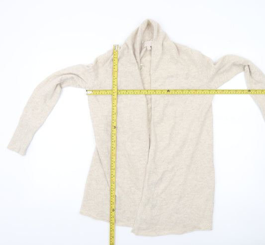 Fenn Wright Manson Women’s Beige Angora Knit Cardigan Size S
