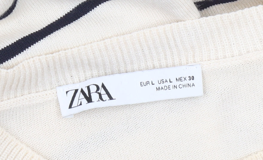 Womens UK Size 14 Zara T-Shirt Dress