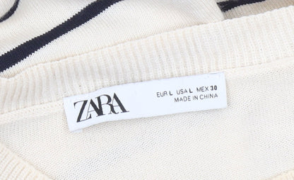 Womens UK Size 14 Zara T-Shirt Dress