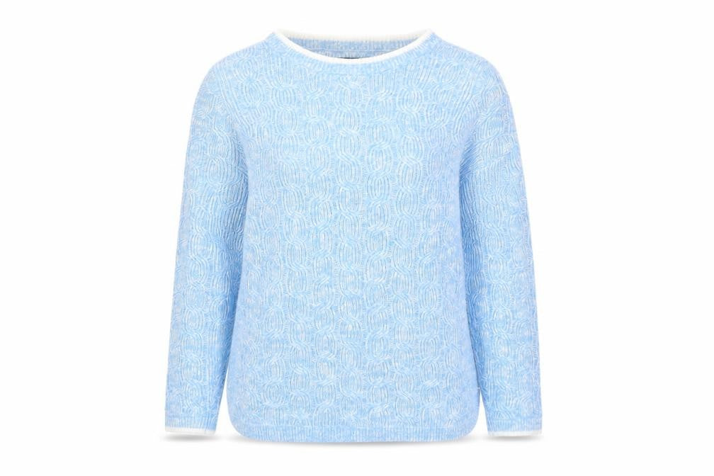 Womens UK Size S Lands' End Blue Pullover Jumper