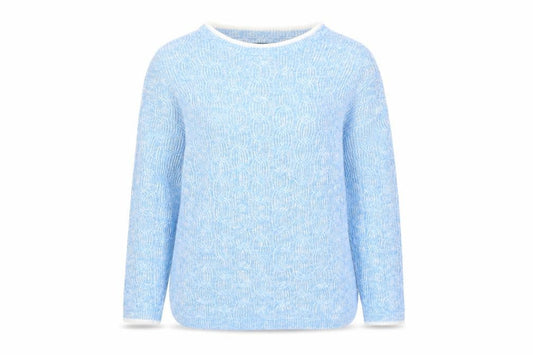 Womens UK Size S Lands' End Blue Pullover Jumper
