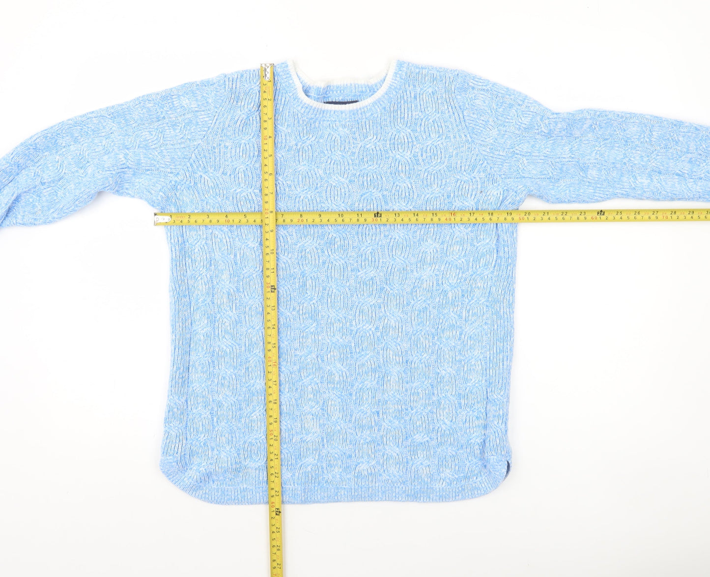 Womens UK Size S Lands' End Blue Pullover Jumper