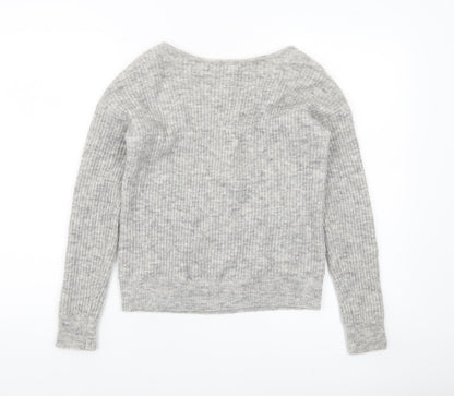 Womens UK Size XS Mint Velvet Grey Pullover Jumper