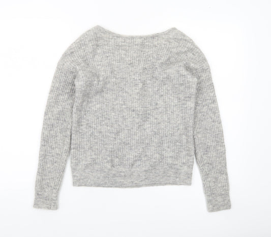 Womens UK Size XS Mint Velvet Grey Pullover Jumper