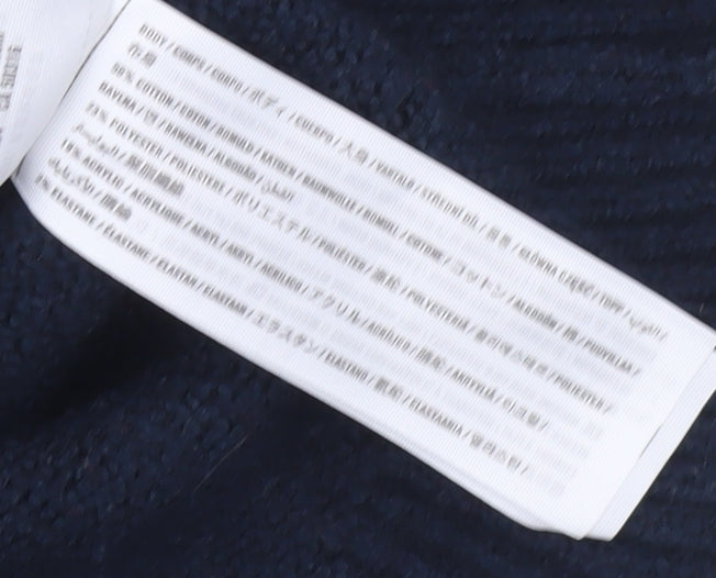 Abercrombie & Fitch Mens Green Navy Cream Crew Neck Pullover Jumper XS