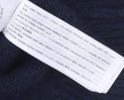 Abercrombie & Fitch Mens Green Navy Cream Crew Neck Pullover Jumper XS