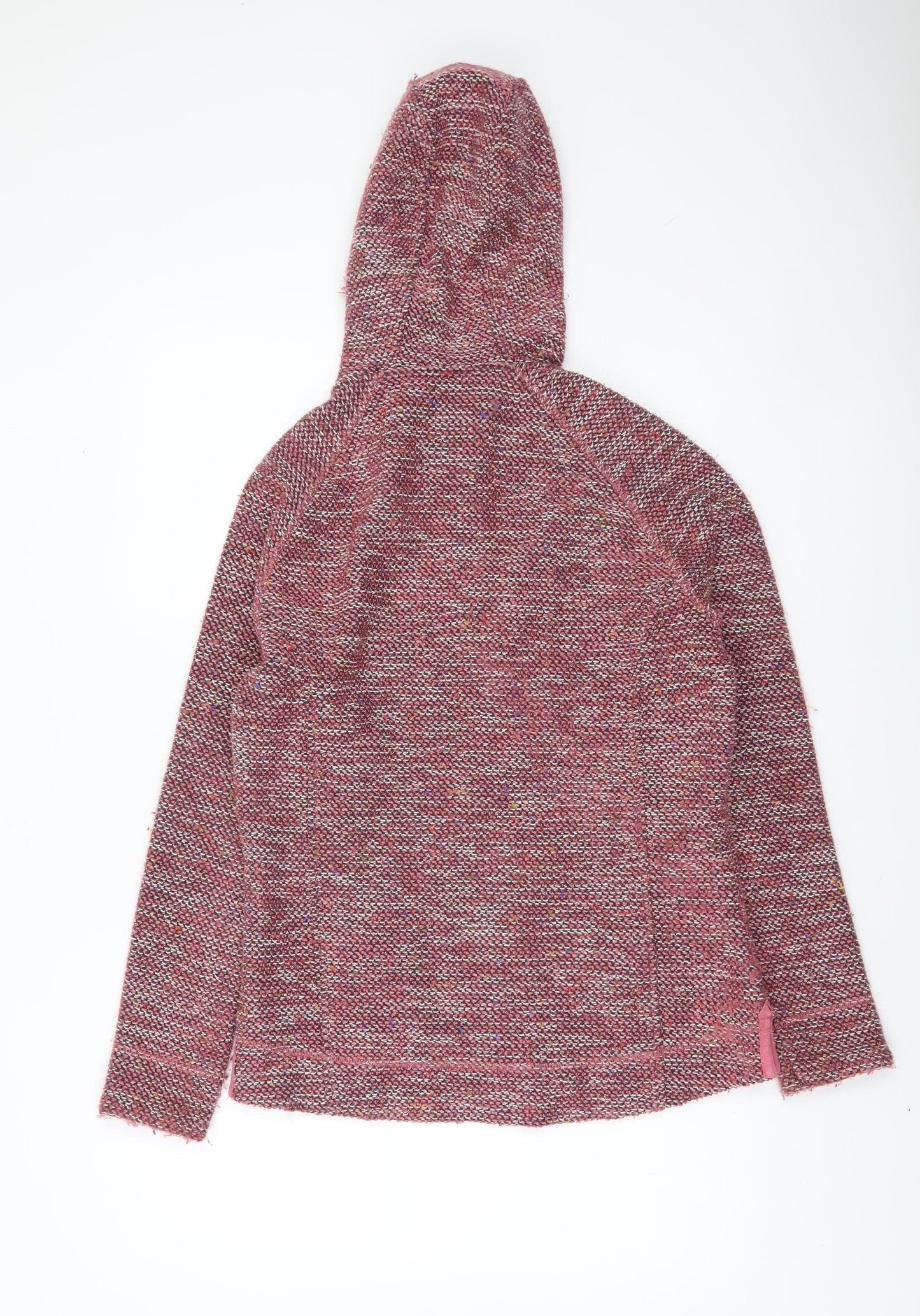 Womens UK Size 10 Weird Fish Pink Full Zip Hoodie