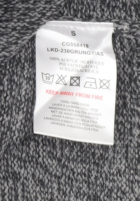 Brave Soul Women’s Grey Knit Long Sleeve Jumper Dress S