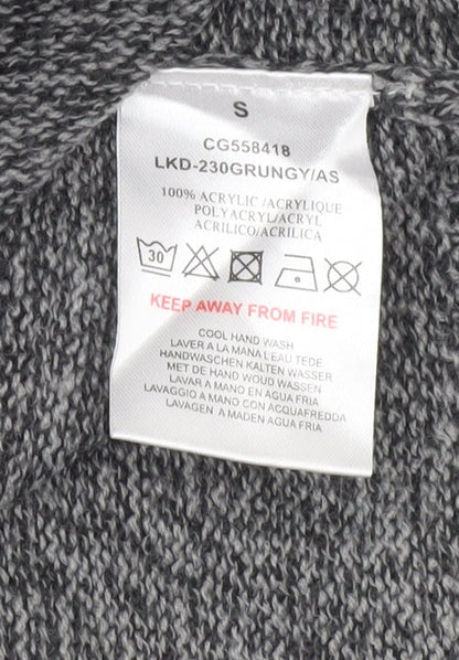 Brave Soul Women’s Grey Knit Long Sleeve Jumper Dress S