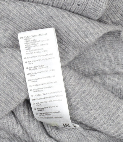 Jasper Conran Women’s Grey V-Neck Long Sleeve Merino Wool Jumper Size 10