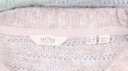 Fat Face Women’s Multicoloured Striped Knit Jumper Size 10