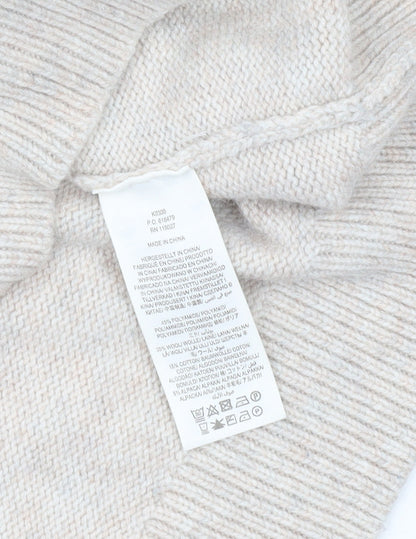 Boden Women Beige Pink Crew Neck Wool Blend Jumper Size M