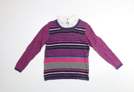 Womens UK Size M Voulez Vous Multicoloured Pullover Jumper