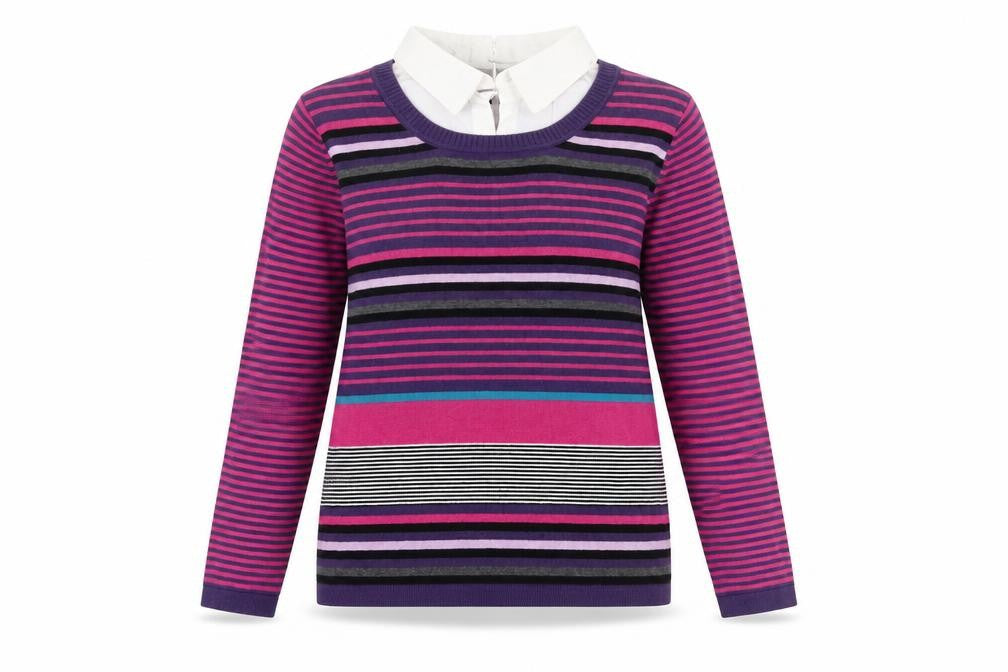 Womens UK Size M Voulez Vous Multicoloured Pullover Jumper