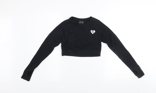 Womens UK Size S Women's Best Black Gym & Training Yoga Running & Jogging Cross