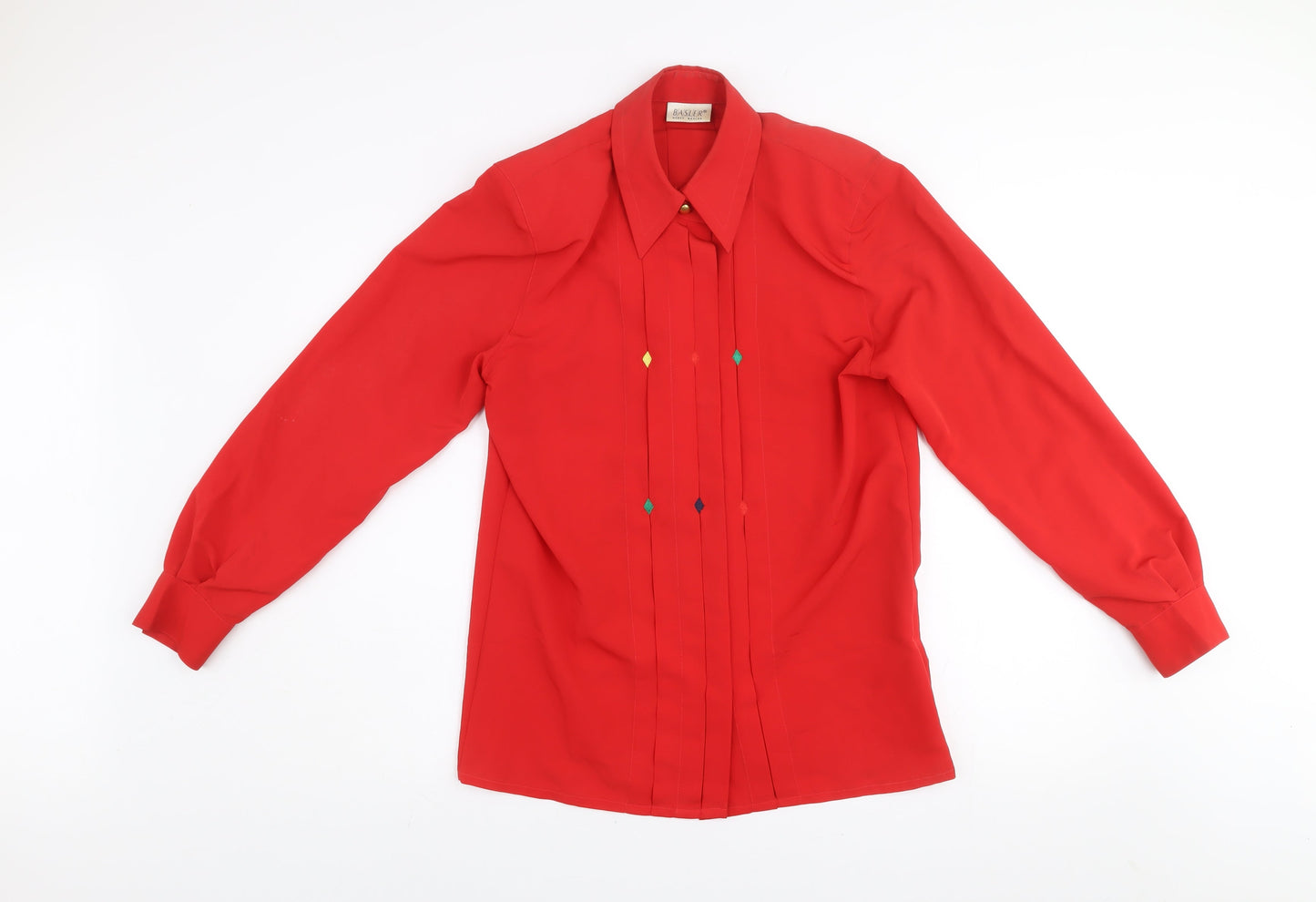 Womens UK Size 8 Basler Red Classic Blouse