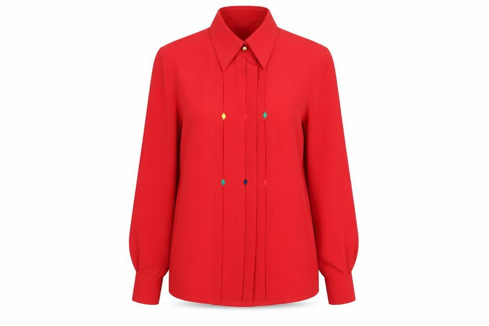Womens UK Size 8 Basler Red Classic Blouse
