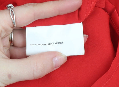 Womens UK Size 8 Basler Red Classic Blouse