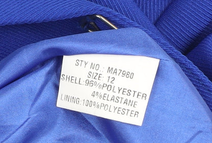 Womens UK Size 12 Marc Angelo Blue Basic Jacket