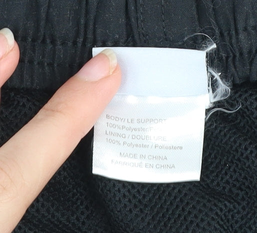 Dolphin Mens Black XL Athletic Running Shorts Polyester Quick Dry