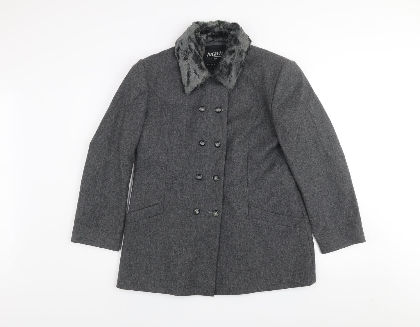 Womens UK Size 12 Jocavi Grey Pea Coat