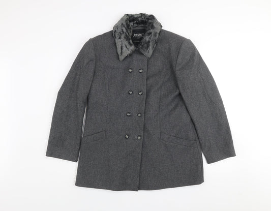 Womens UK Size 12 Jocavi Grey Pea Coat