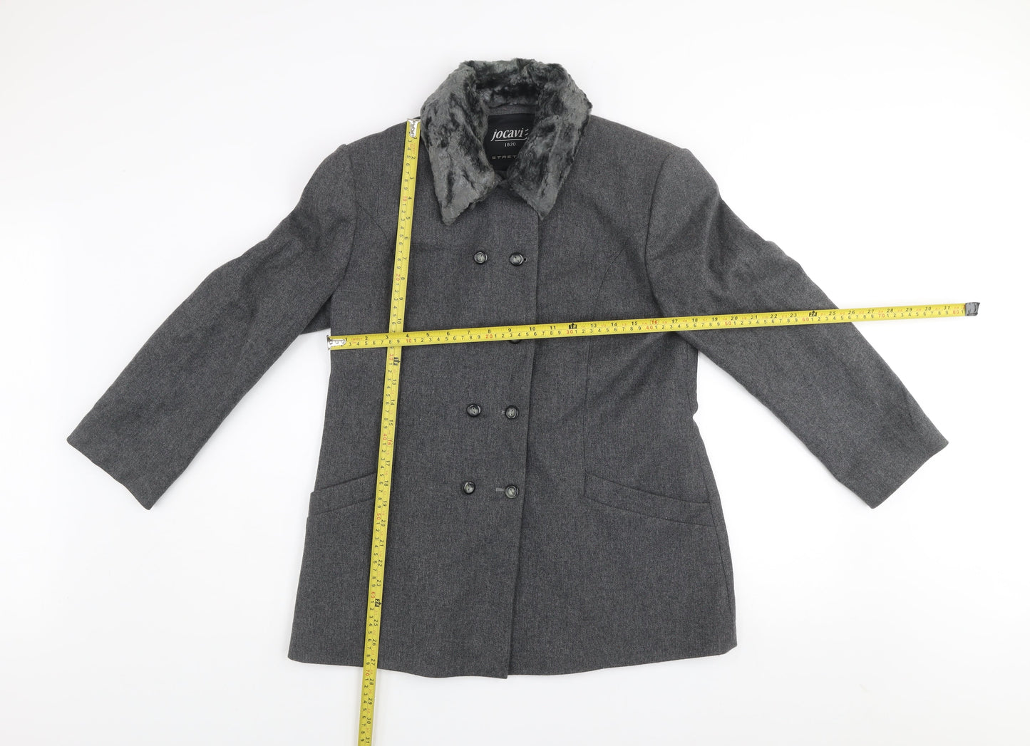 Womens UK Size 12 Jocavi Grey Pea Coat