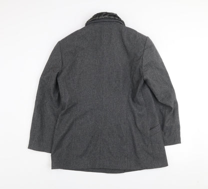 Womens UK Size 12 Jocavi Grey Pea Coat