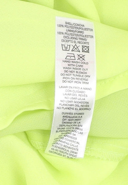 Womens UK Size 12 Savida Yellow Basic Blouse