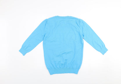Womens UK Size 10 Savida Blue Pullover Jumper