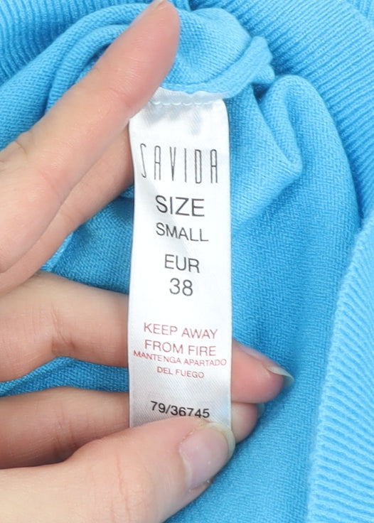 Womens UK Size 10 Savida Blue Pullover Jumper