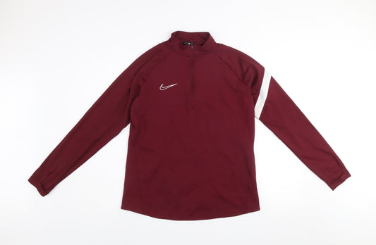 Mens UK Size M Nike Red Pullover Sweatshirt