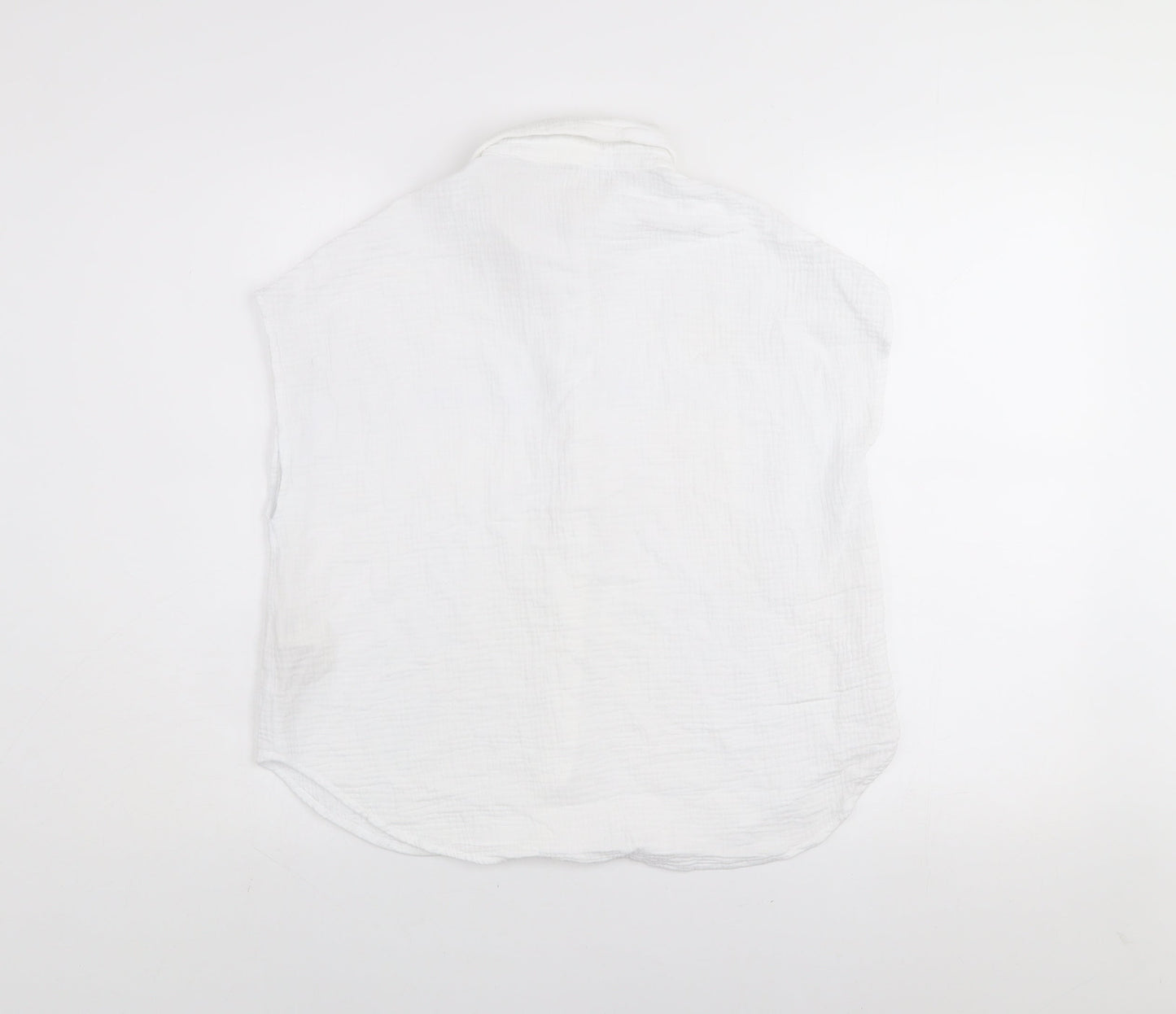 Womens UK Size M Grace & Mila White Basic Button-Up