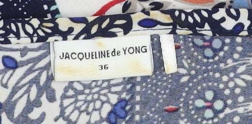 Jacqueline de Yong Womens Blue Paisley Tunic Blouse Size 8