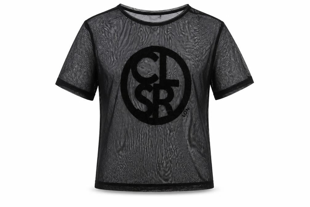 Womens UK Size 12 Closure London Black Basic T-Shirt