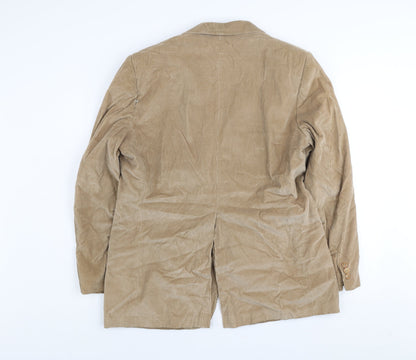 Sears Men’s Beige Corduroy 42R Classic Two-Button Blazer Jacket